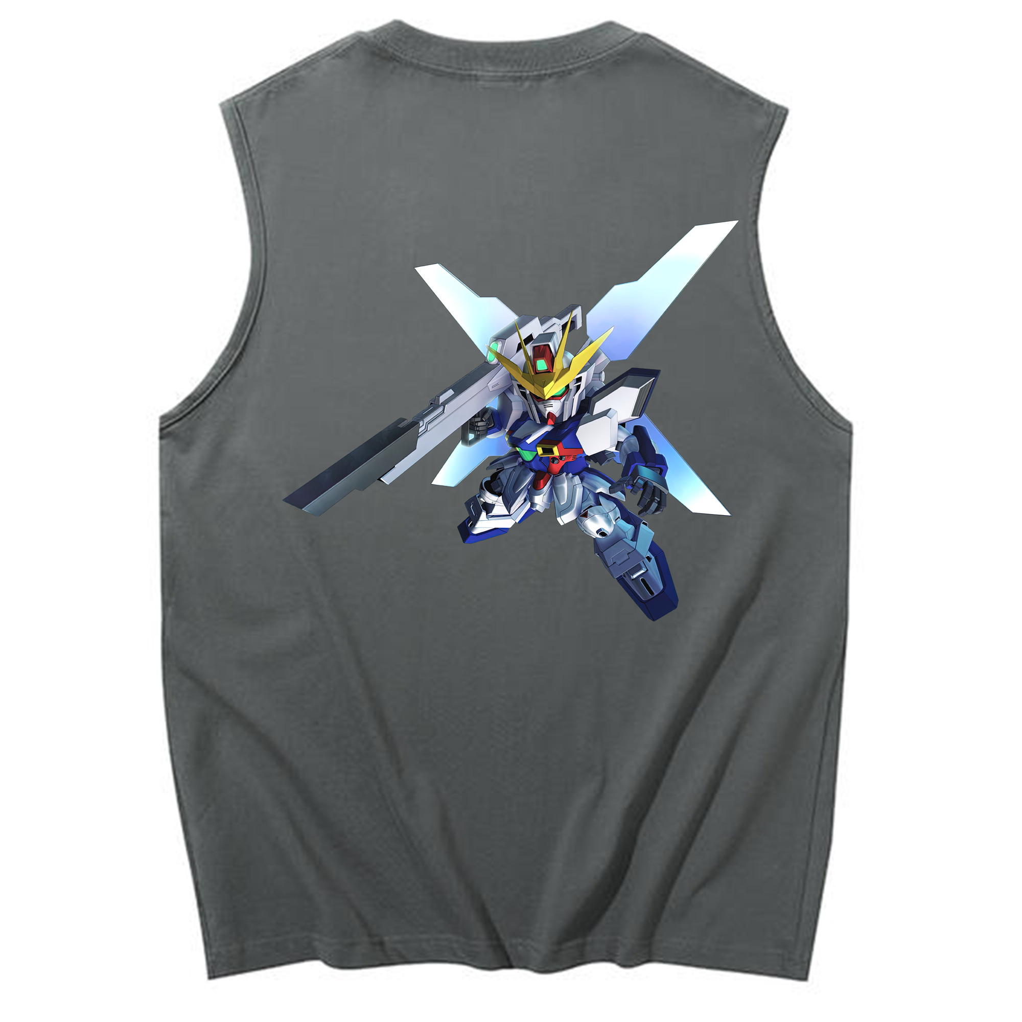（画像用） 機動戦士ガンダム Mobile Suit Gundam コットン100％タンクトップ（背面プリント）